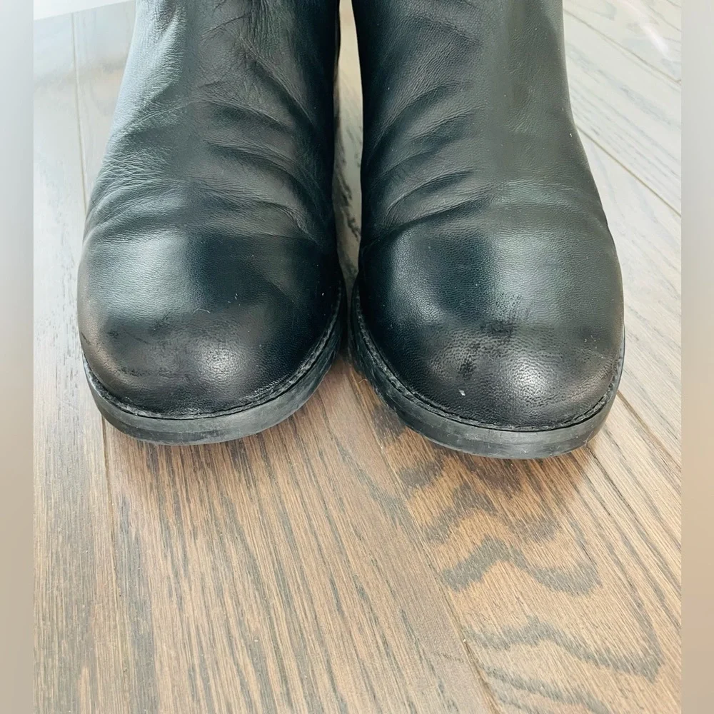 STUART WEITZMAN 5050 NAPPA LEATHER BACK STRETCH OTK BOOTS SIZE 11